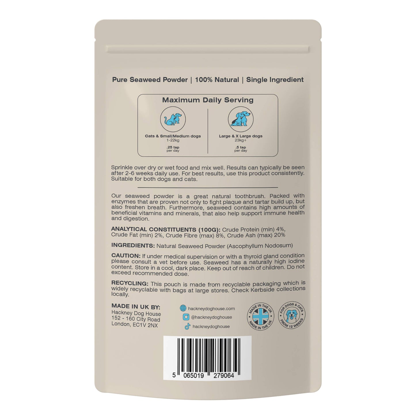 Plaque Seaweed Powder for Dogs