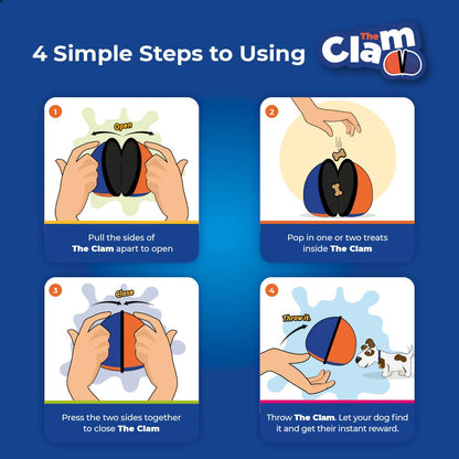 The Clam - Treat dispensing training toy