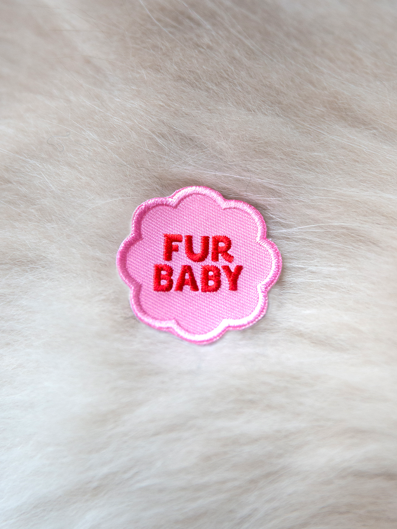Fur Baby iron-on patch