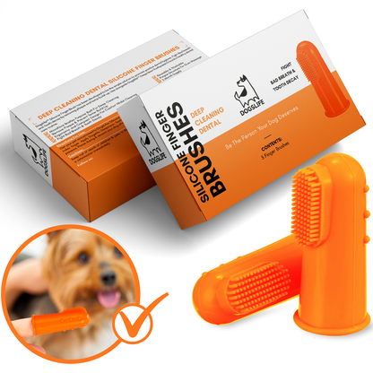 Dog Silicone Finger Toothbrushes