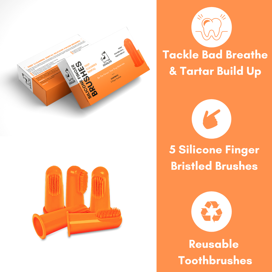 Dog Silicone Finger Toothbrushes