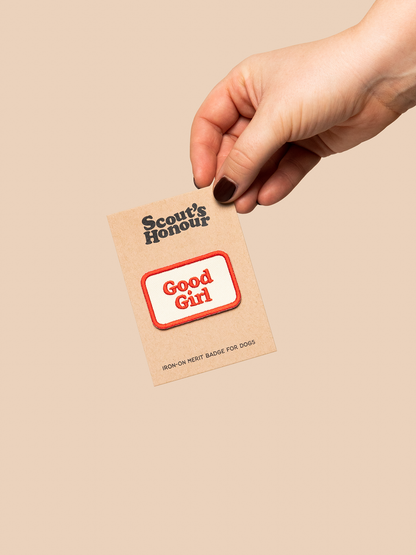 Good Girl iron-on patch