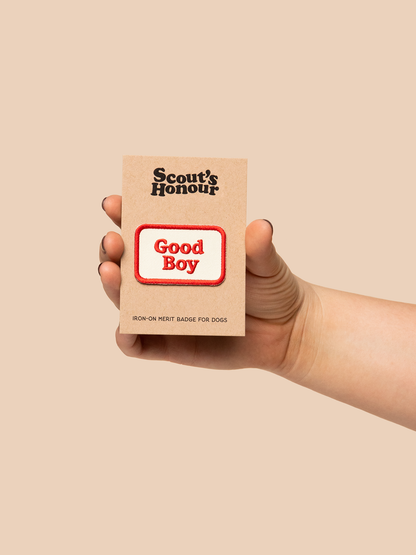 Good Boy iron-on patch