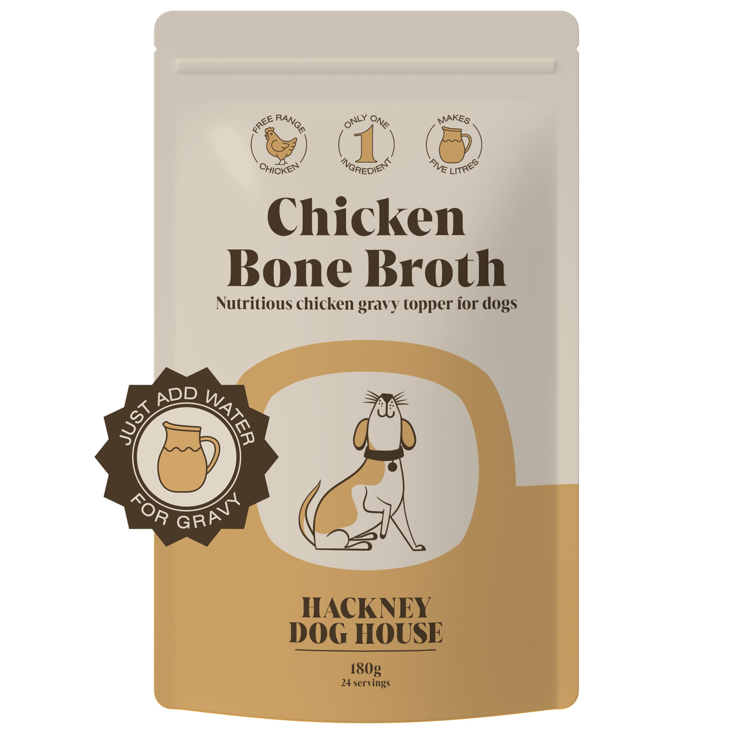 Bone Broth for Dogs | Dog Gravy Food Topper for Picky Eaters