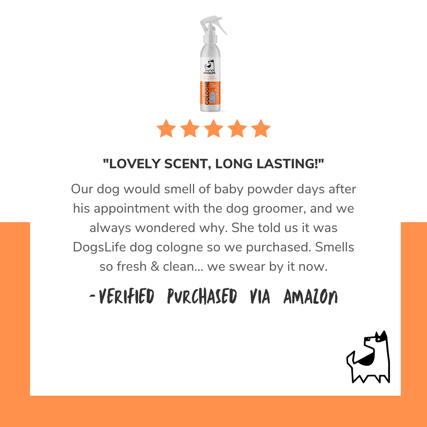 Dog Cologne (Baby Powder Scented)